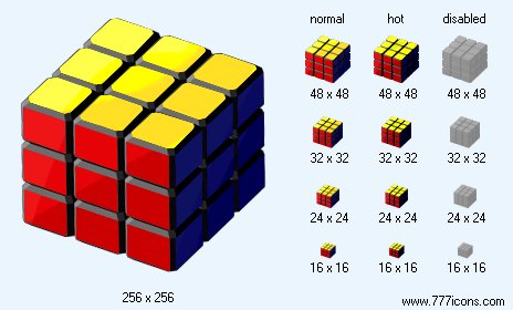 Rubik Cube Icon Images