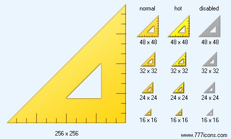 Set Square Icon Images