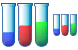 Test tubes icons