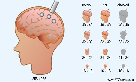 Brain Probe Icon Images