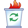 Burning Trash Can icon