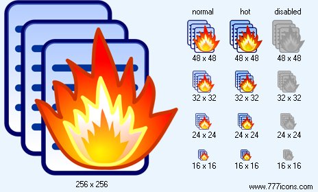 Destruction Of Documents Icon Images