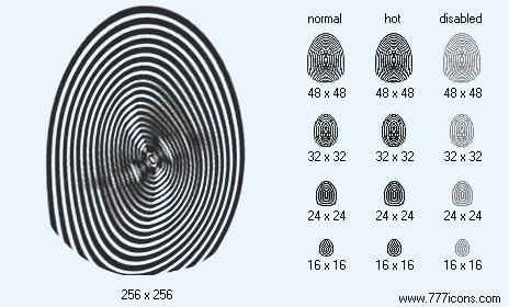 Finger-Print Icon Images