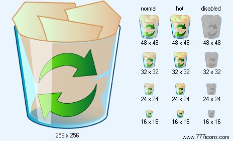 Full Dustbin Icon Images