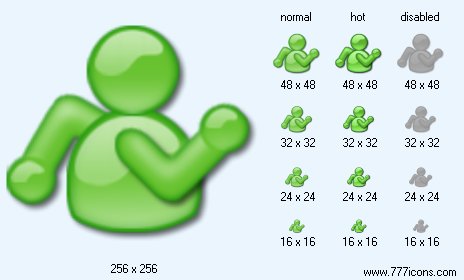 Green User Icon Images