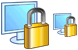 Locked computer icons