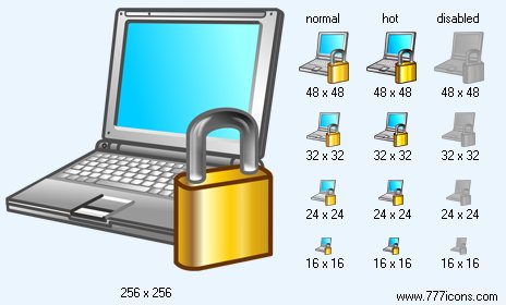 Locked Notebook Icon Images