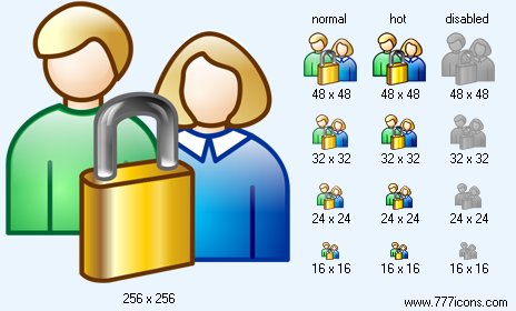 Locked Users Icon Images