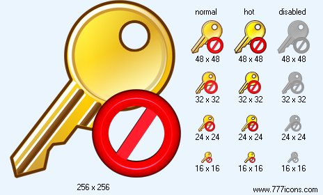 No Key Icon Images