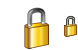 Overlay lock icons