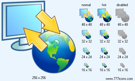 PC-Web Synchronization Icon Images