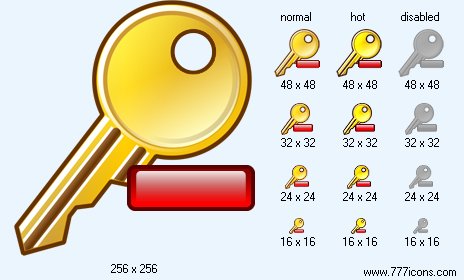 Remove Key Icon Images