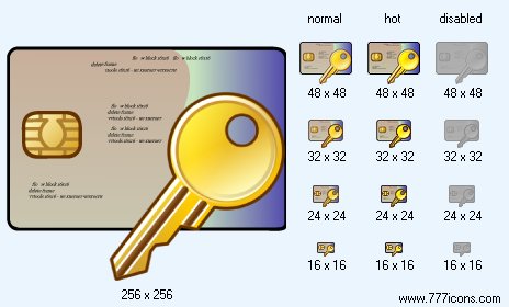Secure Smartcard Icon Images