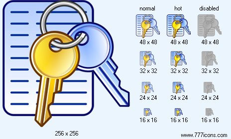 Secured Document Icon Images