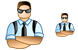 Security guard icons