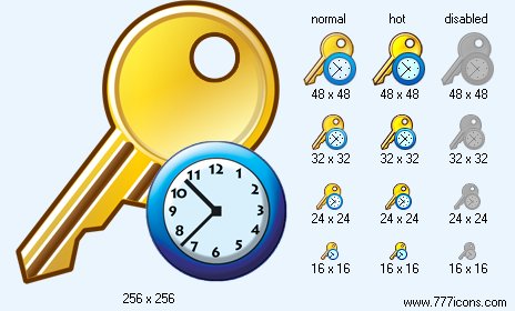 Temporary Key Icon Images