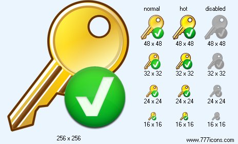 Valid Key Icon Images