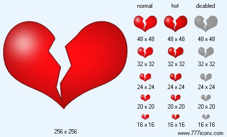 Broken Heart Icon Images
