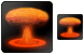 Nuclear explosion icons