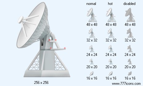 Radio-Telescope Icon Images