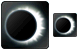 Solar eclipse icons