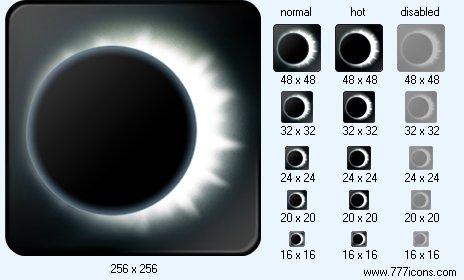 Solar Eclipse Icon Images