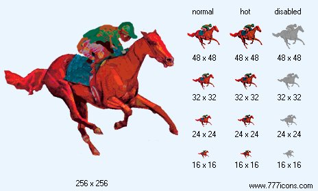 Horse-Race Icon Images