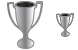 Silver cup icons