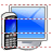 Cellphone and monitor icon