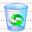 Empty dustbin icon