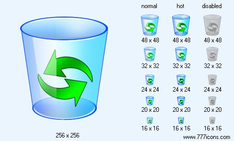 Empty Dustbin Icon Images