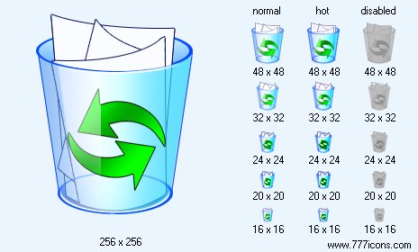 Full Dustbin Icon Images