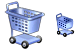 Hand cart icons