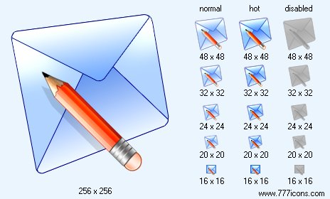 Write E-Mail Icon Images