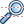 Blue magnifier icon
