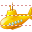 Yellow submarine icon