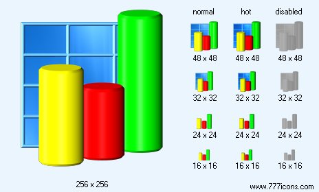 3D Bar Chart Icon Images