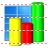 3d bar chart icon