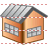 Red house icon
