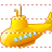 Yellow submarine icon