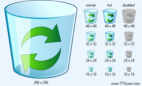 Empty Dustbin Icon Images