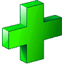 Green Cross 3D icon