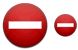 No entry icons