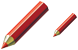 Red pencil icons