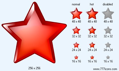Red Star Icon Images