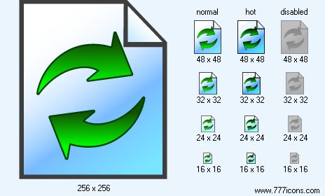 Refresh Document Icon Images