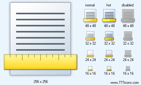 Ruler Hor Icon Images
