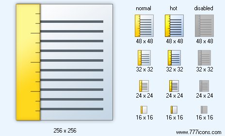 Ruler Vert Icon Images