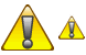 Warning icons