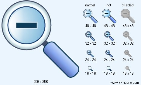 Zoom Out Icon Images